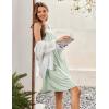 imageEkouaer Maternity Nursing Dress Nightgown Labor and Delivery Gown Sleeveless Pregnancy Breastfeeding DressesSage Green