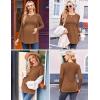 imageEkouaer Maternity Shirts 3 Packs Pleated Long Sleeve Tops Tunic Casual Pregnancy ClothesBlackBrownGrey