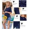 imageEkouaer Maternity Shirts 3 Packs Short Sleeve Womens Oversized Pregnancy Tops Split Side Postpartum Blouse Clothes SXXLBlackDark GrayNavy Blue