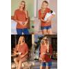 imageEkouaer Maternity Shirts 3 Packs Short Sleeve Womens Oversized Pregnancy Tops Split Side Postpartum Blouse Clothes SXXLBrick RedDark GrayDark Red