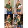 imageEkouaer Maternity Shirts 3 Packs Short Sleeve Womens Oversized Pregnancy Tops Split Side Postpartum Blouse Clothes SXXLNavy BlueLight GrayArmy Green