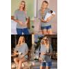 imageEkouaer Maternity Shirts 3 Packs Short Sleeve Womens Oversized Pregnancy Tops Split Side Postpartum Blouse Clothes SXXLNavy BlueLight GrayArmy Green