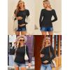 imageEkouaer Maternity Shirts 3 Packs Women Long Sleeve Pregnancy Tee Tops Tunic Blouse Ribbed Side Ruched Mama Clothes SXXLBlackDirty PinkGrey