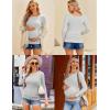 imageEkouaer Maternity Shirts 3 Packs Women Long Sleeve Pregnancy Tee Tops Tunic Blouse Ribbed Side Ruched Mama Clothes SXXLBlackDirty PinkGrey