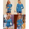 imageEkouaer Maternity Shirts 3 Packs Women Long Sleeve Pregnancy Tee Tops Tunic Blouse Ribbed Side Ruched Mama Clothes SXXLBlackGreenTeal