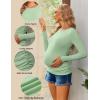 imageEkouaer Maternity Shirts 3 Packs Women Long Sleeve Pregnancy Tee Tops Tunic Blouse Ribbed Side Ruched Mama Clothes SXXLWine RedLight GreenDark Grey