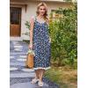 imageEkouaer Nightgowns for Women Sleeveless Night Gown Victorian Sleep Shirt with Pockets Ladies Pjs Lace Trim Sleepwear SXXLBlue Yellow Flower