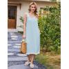 imageEkouaer Nightgowns for Women Sleeveless Night Gown Victorian Sleep Shirt with Pockets Ladies Pjs Lace Trim Sleepwear SXXLLight Blue