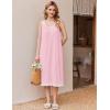 imageEkouaer Nightgowns for Women Sleeveless Night Gown Victorian Sleep Shirt with Pockets Ladies Pjs Lace Trim Sleepwear SXXLPink