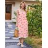 imageEkouaer Nightgowns for Women Sleeveless Night Gown Victorian Sleep Shirt with Pockets Ladies Pjs Lace Trim Sleepwear SXXLPink Flower