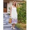 imageEkouaer Nightgowns for Women Sleeveless Night Gown Victorian Sleep Shirt with Pockets Ladies Pjs Lace Trim Sleepwear SXXLWatercolor Flowerspurple