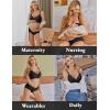 imageEkouaer Nursing Bra Wavy Breastfeeding Bras for Women Seamless Maternity Support Wireless Pregnancy Sleep BraletteBlack