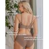 imageEkouaer Nursing Bra Wavy Breastfeeding Bras for Women Seamless Maternity Support Wireless Pregnancy Sleep BraletteBrown
