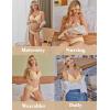 imageEkouaer Nursing Bra Wavy Breastfeeding Bras for Women Seamless Maternity Support Wireless Pregnancy Sleep BraletteMaple Sugar