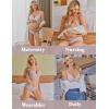 imageEkouaer Nursing Bra Wavy Breastfeeding Bras for Women Seamless Maternity Support Wireless Pregnancy Sleep BralettePink