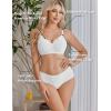 imageEkouaer Nursing Bra Wavy Breastfeeding Bras for Women Seamless Maternity Support Wireless Pregnancy Sleep BraletteWhite