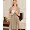 imageEkouaer Nursing Nightgown 3 in 1 LaborDeliveryHospital Gown Maternity Dress Ribbed Knit Breastfeeding Sleepwear SXXLCream