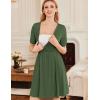 imageEkouaer Nursing Nightgown 3 in 1 LaborDeliveryHospital Gown Maternity Dress Ribbed Knit Breastfeeding Sleepwear SXXLGreen