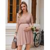 imageEkouaer Nursing Nightgown 3 in 1 LaborDeliveryHospital Gown Maternity Dress Ribbed Knit Breastfeeding Sleepwear SXXLMauve