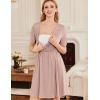 imageEkouaer Nursing Nightgown 3 in 1 LaborDeliveryHospital Gown Maternity Dress Ribbed Knit Breastfeeding Sleepwear SXXLMauve