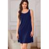 imageEkouaer Tank Nightgowns for Women Sleeveless Sleep Dress Crew Neck Sleep Shirt Comfy Pajama DressAnavy Blue