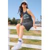 imageEkouaer Tank Nightgowns for Women Sleeveless Sleep Dress Crew Neck Sleep Shirt Comfy Pajama DressGrey Rainbow