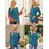 imageEkouaer Women 3 Packs Nursing Shirts Long Sleeve Maternity Tops Double Layer Breastfeeding Tees Round Neck Pregnancy BlouseIce Green  Dirty Pink  Blue Green
