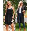 imageEkouaer Women Lace Maternity Nursing Gown and 34 Sleeve Robe Set Double Layer Breastfeeding Nightgown Slip Dress ampamp BathrobeBlack