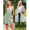 imageEkouaer Women Lace Maternity Nursing Gown and 34 Sleeve Robe Set Double Layer Breastfeeding Nightgown Slip Dress ampamp BathrobeLight Green