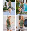 imageEkouaer Women Maternity Tank Tops 3 Packs Crew Neck Ribbed Pregnancy Shirts Mama Clothes3pcs Black Burgundy Red Army Green