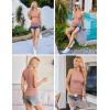 imageEkouaer Women Maternity Tank Tops 3 Packs Crew Neck Ribbed Pregnancy Shirts Mama Clothes3pcs Black Dirty Pink Army Green