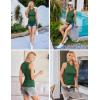 imageEkouaer Women Maternity Tank Tops 3 Packs Crew Neck Ribbed Pregnancy Shirts Mama Clothes3pcs Black Grey Dark Green