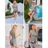 imageEkouaer Women Maternity Tank Tops 3 Packs Crew Neck Ribbed Pregnancy Shirts Mama Clothes3pcs Burgundy Red Grey Light Green