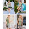 imageEkouaer Women Maternity Tank Tops 3 Packs Crew Neck Ribbed Pregnancy Shirts Mama Clothes3pcs Burgundy Red Grey Light Green