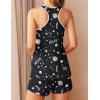 imageEkouaer Womens Cami Pajama Set Racerback Sleepwear Sleeveless Tank Top and Shorts Pjs Soft Print Lingerie SetStarry Sky