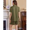imageEkouaer Womens Maternity Nursing Pajama Sets Button Down Postpartum Pajamas Short Sleeve Breastfeeding ClothesArmy Green