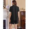 imageEkouaer Womens Maternity Nursing Pajama Sets Button Down Postpartum Pajamas Short Sleeve Breastfeeding ClothesBlack