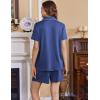 imageEkouaer Womens Maternity Nursing Pajama Sets Button Down Postpartum Pajamas Short Sleeve Breastfeeding ClothesBlue
