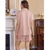 imageEkouaer Womens Maternity Nursing Pajama Sets Button Down Postpartum Pajamas Short Sleeve Breastfeeding ClothesPink