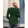 imageEkouaer Womens Maternity Shirts Long Sleeve Pregnancy Tops Basic Ribbed Knit Pregnant BlousesGreen