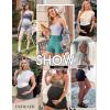 imageEkouaer Womens Maternity Shorts Over The Belly Pregnancy Lounge Summer Workout Running Pajama Sleep Short with Pockets SXXLDark Grey