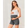imageEkouaer Womens Maternity Shorts Over The Belly Pregnancy Lounge Summer Workout Running Pajama Sleep Short with Pockets SXXLDark Grey