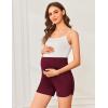 imageEkouaer Womens Maternity Shorts Over The Belly Pregnancy Lounge Summer Workout Running Pajama Sleep Short with Pockets SXXLMaroon