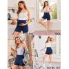 imageEkouaer Womens Maternity Shorts Over The Belly Pregnancy Lounge Summer Workout Running Pajama Sleep Short with Pockets SXXLNavy Blue