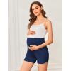 imageEkouaer Womens Maternity Shorts Over The Belly Pregnancy Lounge Summer Workout Running Pajama Sleep Short with Pockets SXXLNavy Blue