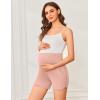 imageEkouaer Womens Maternity Shorts Over The Belly Pregnancy Lounge Summer Workout Running Pajama Sleep Short with Pockets SXXLPink