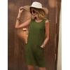 imageEkouaer Womens Nightgown Sleeveless Nightgowns for Women with Pocekts Tank Dress Crew Neck Sleepwear SXXLArmy Green