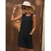 imageEkouaer Womens Nightgown Sleeveless Nightgowns for Women with Pocekts Tank Dress Crew Neck Sleepwear SXXLBlack