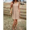 imageEkouaer Womens Nightgown Sleeveless Nightgowns for Women with Pocekts Tank Dress Crew Neck Sleepwear SXXLChampagne
