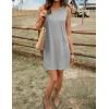 imageEkouaer Womens Nightgown Sleeveless Nightgowns for Women with Pocekts Tank Dress Crew Neck Sleepwear SXXLLight Grey